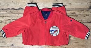 Allo& Lugh Today Is A Good Day Infant Red Jumpsuit Size 9M NWOT